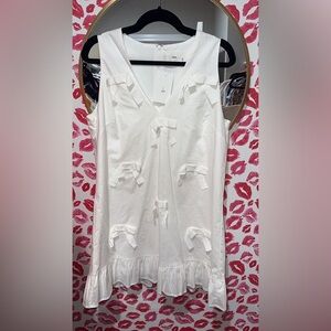 White Bow Dress NWT